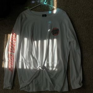 white long sleeve santa cruz shirt